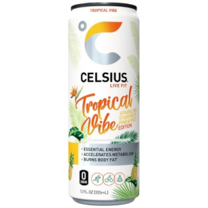 "Celsius Tropical Vibe Energy Drink " (Single/12oz)