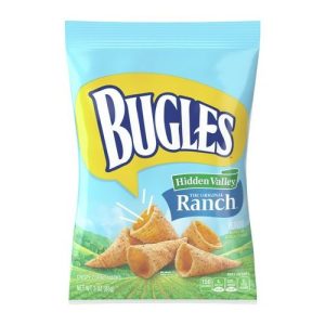 Bugles Crispy Corn Snacks Ranch (Single/3.00 OZ Foil Bag)