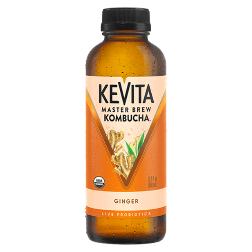 KeVita Kombucha Ginger (Single/15.2 oz Bottle)