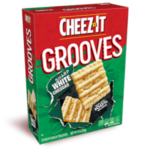 Cheez-It Grooves Sharp White Cheddar Crackers (Single/3 oz)