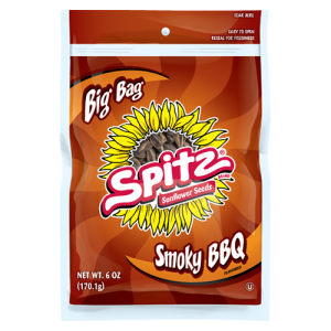 Spitz Smoky BBQ Sunflower Seeds (Single/6 oz Bag)