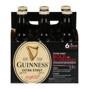 Guinness Extra Stout Bottle (6 Pack/11.2 FL OZ Bottle)