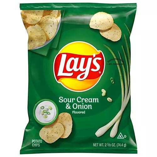 Lay's Sour Cream & Onion (Single/2.63 oz)
