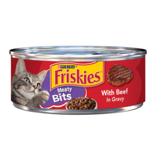Friskies Meaty Bits Beef (Single/5.5 oz Can)