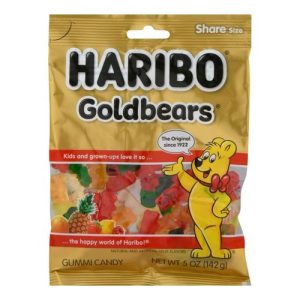 Haribo Gold-Bears Gummi Candy Original (Single/5.00 OZ Plastic Bag)