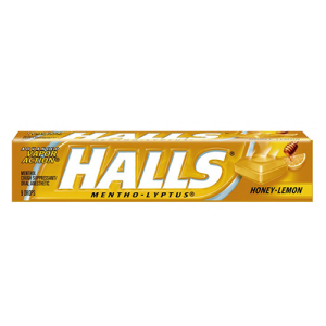 Halls Honey-Lemon (Single/9 Count)