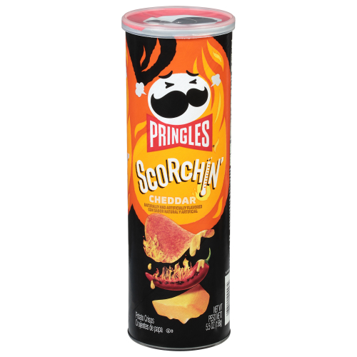 Pringles Scorchin' Cheddar Potato Crisps (5.5 oz)