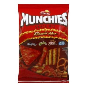 Munchies Flamin' Hot Snack Mix Assorted - Doritos, Cheetos, S... (Single/8.00 OZ Foil Bag)