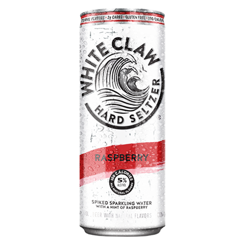 White Claw Hard Seltzer Raspberry (6 Pack/12 oz Cans)