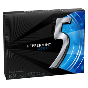 5 Gum Peppermint Cobalt (Single/15 Piece)