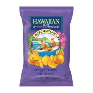 Hawaiian Kettle Style Potato Chips Sweet Maui Onion - Crispy & Cr... (Single/2.00 OZ Foil Bag)