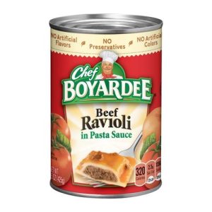 Chef Boyardee Beef Ravioli in Tomato & Meat Sauce (Single/15.00 OZ Pull Top Can)