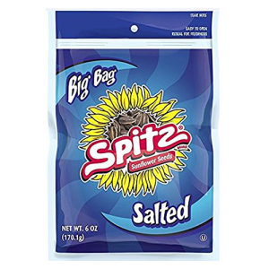 Spitz Original Salted Sunflower Seeds (Single/6 oz Bag)
