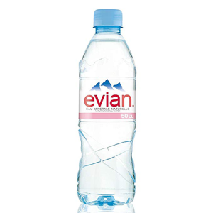 Evian Water (Single/1 Ltr)