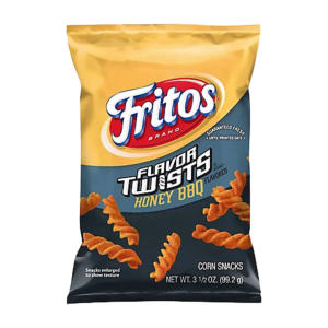Fritos Flavor Twists Corn Snacks Honey BBQ (Single/3.5 OZ Plastic Bag)