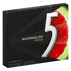 5 Gum Watermelon Prism (Single/15 Piece)