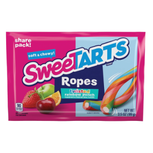 SweeTARTS Twisted Rainbow Ropes (Single/3.5 OZ)