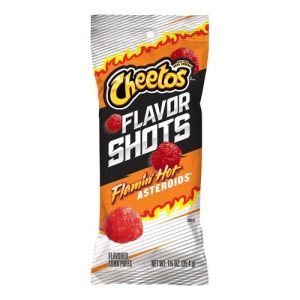 Cheetos Flavor Shots Flavored Corn Puffs Flamin' Hot Asteroids (Single/1.25 OZ Foil Bag)