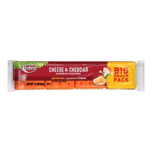 Keebler Sandwich Crackers Cheese & Cheddar - Snack Pack (Single/1.80 OZ Plastic Bag)