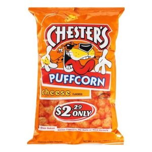 Chester's Puffcorn Puffed Corn Snacks Cheese (Single/4.25 OZ Plastic Bag)