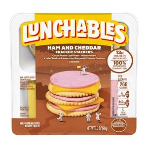 Oscar Mayer Lunchables Lunch Combinations Ham & Cheddar (Single/3.20 OZ Plastic Tray)