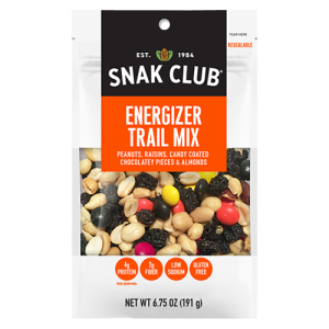 Snak Club Energizer Trail Mix (Single/6.75 oz Bag)