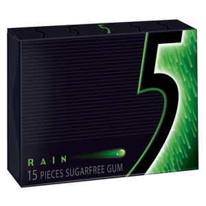 5 Gum Spearmint Rain (Single/15 Piece)