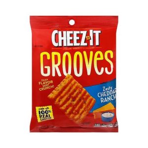 Cheez-It Grooves Crispy Snack Crackers Zesty Cheddar Ranch (Single/3.25 OZ Foil Bag)