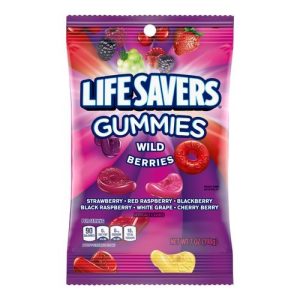 LifeSavers Gummies Candy Wild Berries (Single/7.00 OZ Plastic Bag)