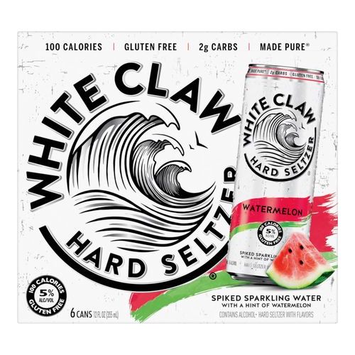 White Claw Watermelon (6 Pack/12 oz Can)