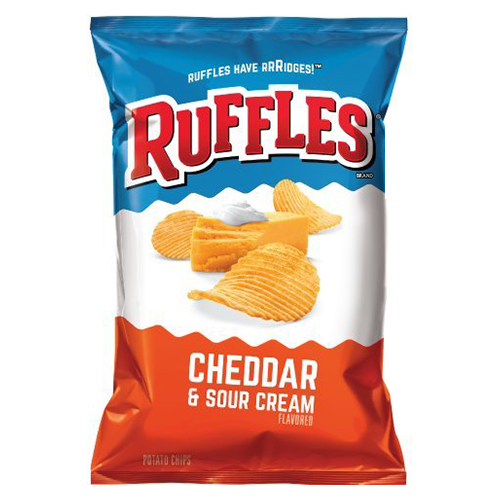 Ruffles Cheddar & Sour Cream (Single/2.58 oz Bag)