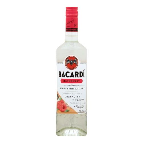 Bacardi Raspberry Rum (Single/750.00 ML Glass Bottle)