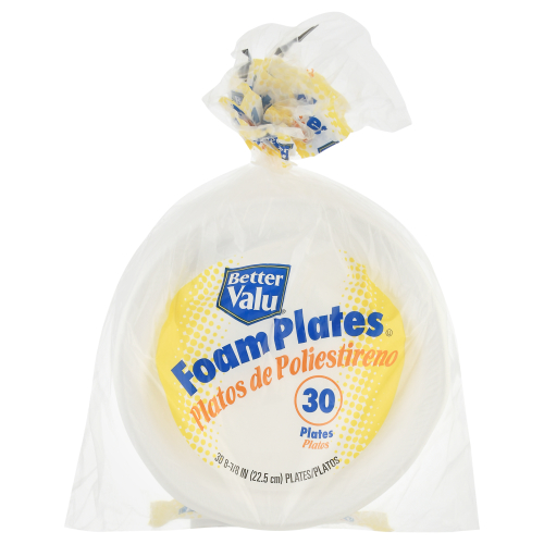 Better Valu 8-7/8 Inches Foam Plates (30 ea)