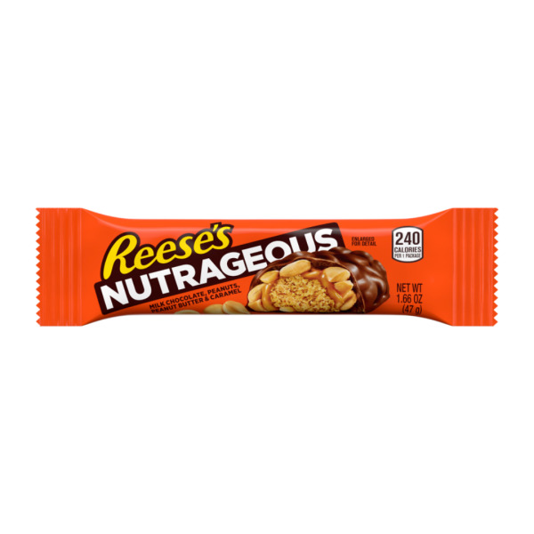 Reese's Nutrageous Candy Bar  (Single/1.80 OZ Plastic Wrapper)