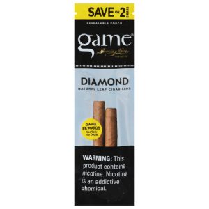 Game Diamond Natural Leaf Cigarillos (2 ea)