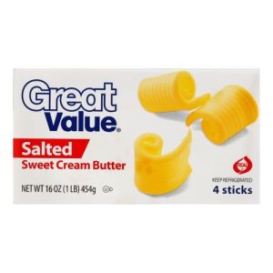 Great Value Butter Sweet Cream - Salted - 4 Stick... (Single/16.00 OZ Box)