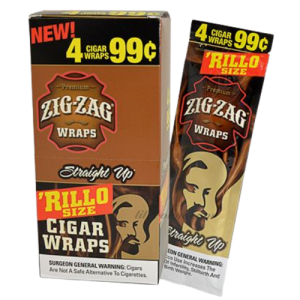 Zig-Zag Rillo Wraps Straight Up (Single/4 CT)