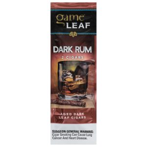 Game Leaf Aged Dark Leaf Dark Rum Cigars (2 ea)