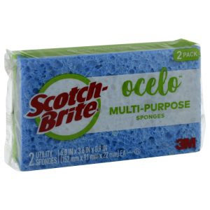 Scotch Brite Multi-Purpose Utility Sponges (2 Pack/2 ea)