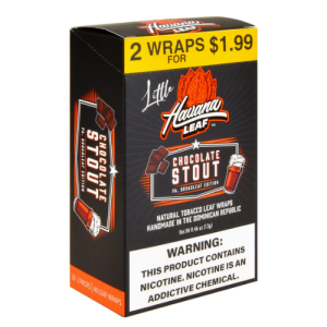 Havana Leaf Little Tobacco Wraps Chocolate Stout (Single/2 CT)
