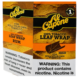 Al Capone 100% Tobacco Cognac Leaf Wrap (1 ea)