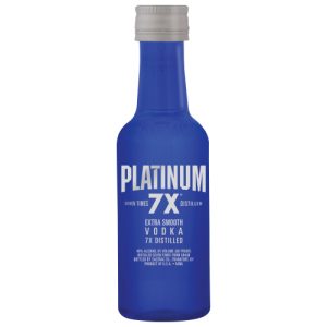 Platinum 7X Seven Times Distilled Extra Smooth Vodka 50ml 80 Proof