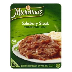 Michelina's Salisbury Steak with Mashed Potatoes & Gravy (Single/8.00 OZ Cardboard Tray)