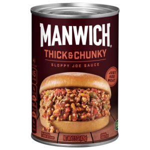 Manwich Sloppy Joe Sauce Thick and Chunky, Canned Sauce, (15.5 OZ)
