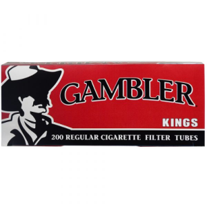 Gambler Filter Tubes King Size Red (Single/200 CT)