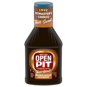 Open Pit Thick & Sweet Brown Sugar & Bourbon Barbecue Sauce . (18 oz)