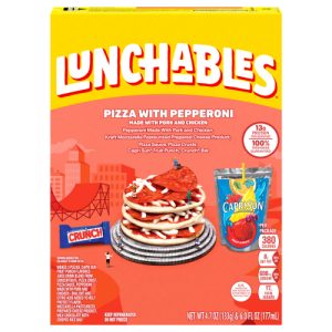 Lunchables Pizza with Pepperoni and Mozzarella Kit with Nestle Crunch Bar and Capri Sun Fruit Punch Fun Pack Box (10.7 oz)
