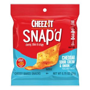 Cheez-It Snap'd Cheddar Sour Cream & Onion Cheesy Baked Snacks (0.75 oz)