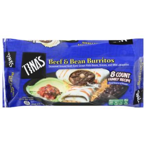 Tina's Family Recipe Beef & Bean Burritos (8 ea)