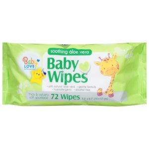 Baby Love Soothing Aloe Vera Baby Wipes (72 ea)